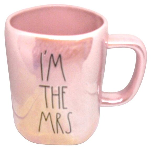 Rae Dunn Mug I'm The Mrs Iridescent Pink Ceramic Artisan Collection Magenta - Picture 1 of 3